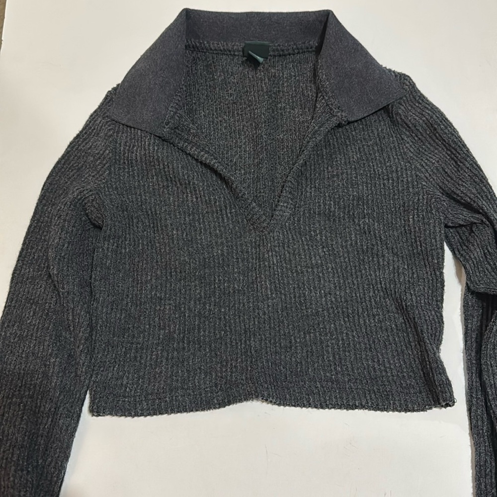 Wild fable polo long sleeve- grey women’s size XS.